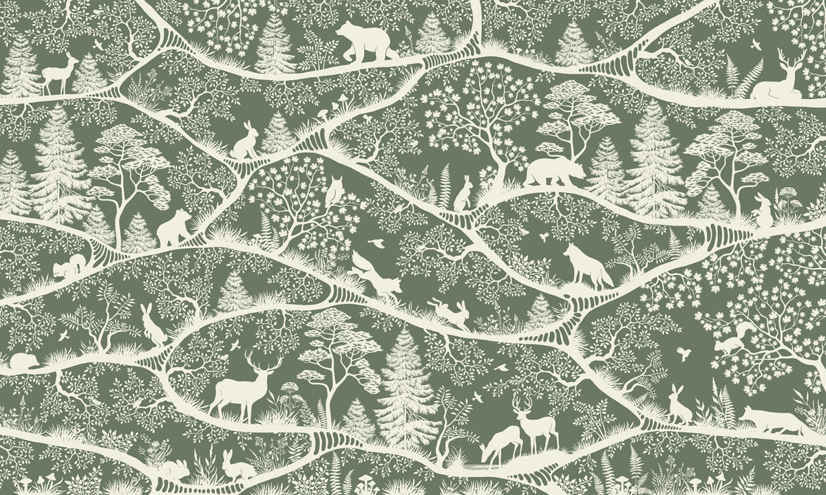 Nordic Nature – Green White, dizajni i plotë për personalizim
