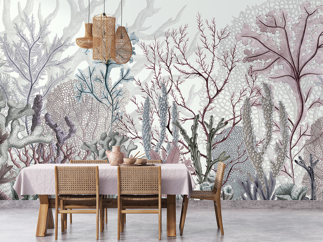 Ocean Wonders, letër murale në ambient – Dining room 1