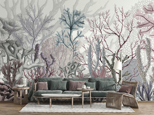 Ocean Wonders, letër murale në ambient – Living room 2