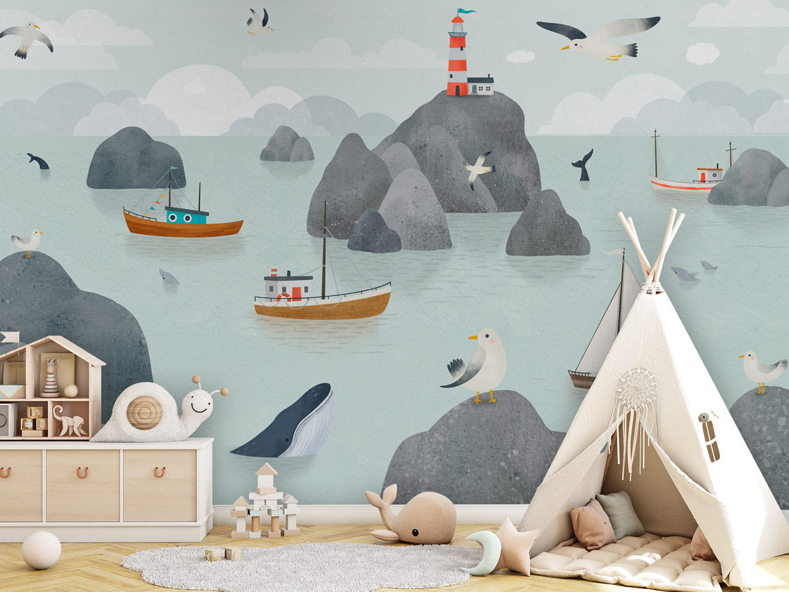 Seaside Story, letër murale në ambient – Tipi