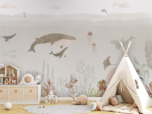 Sensational Sea – Brown, letër murale në ambient – Tipi