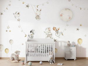 Sleeping Moon, letër murale në ambient – Crib 2