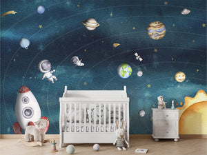 Space Joy – Dark, letër murale në ambient – Crib