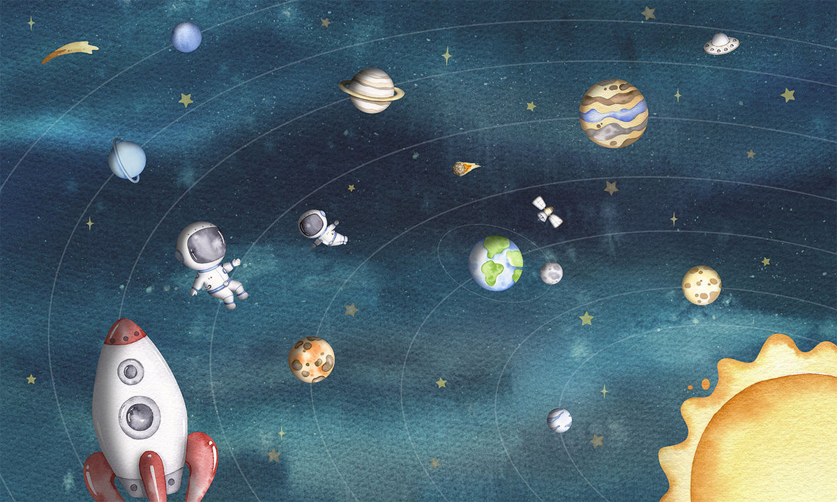 Space Joy – Dark, letër murale – dizajni i plotë për personalizim