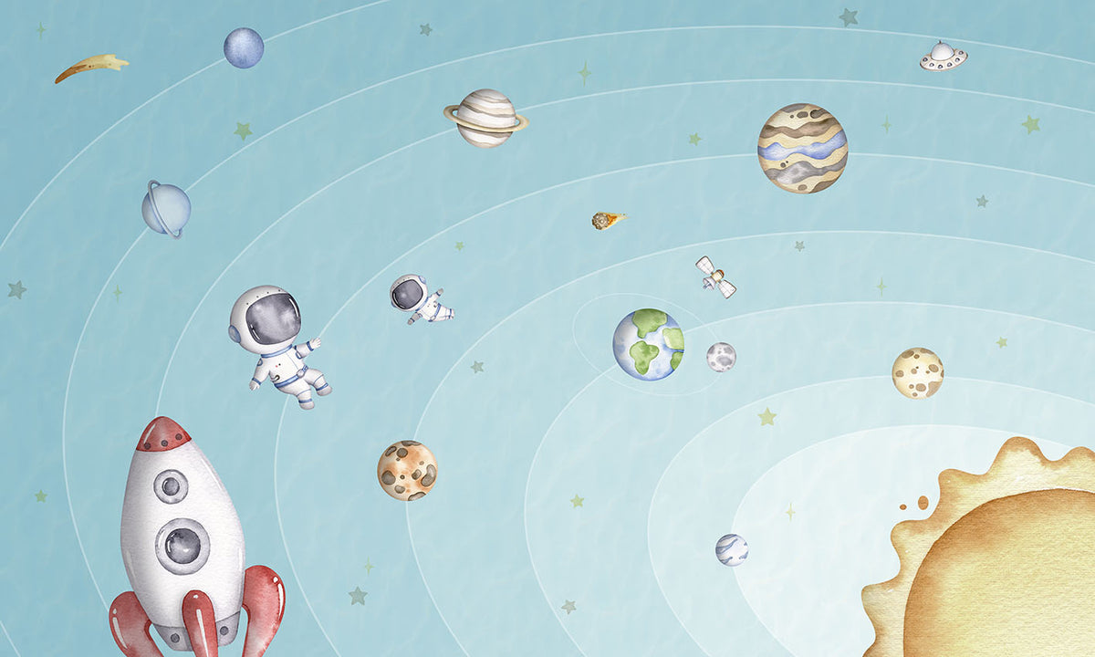 Space Joy – Light, letër murale – dizajni i plotë për personalizim