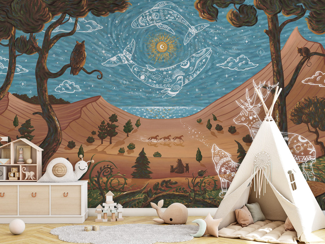 Spirit Night, letër murale në ambient – Tipi