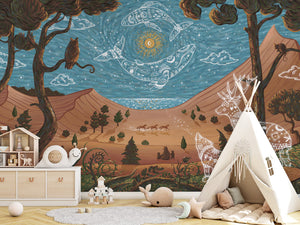 Spirit Night, letër murale në ambient – Tipi