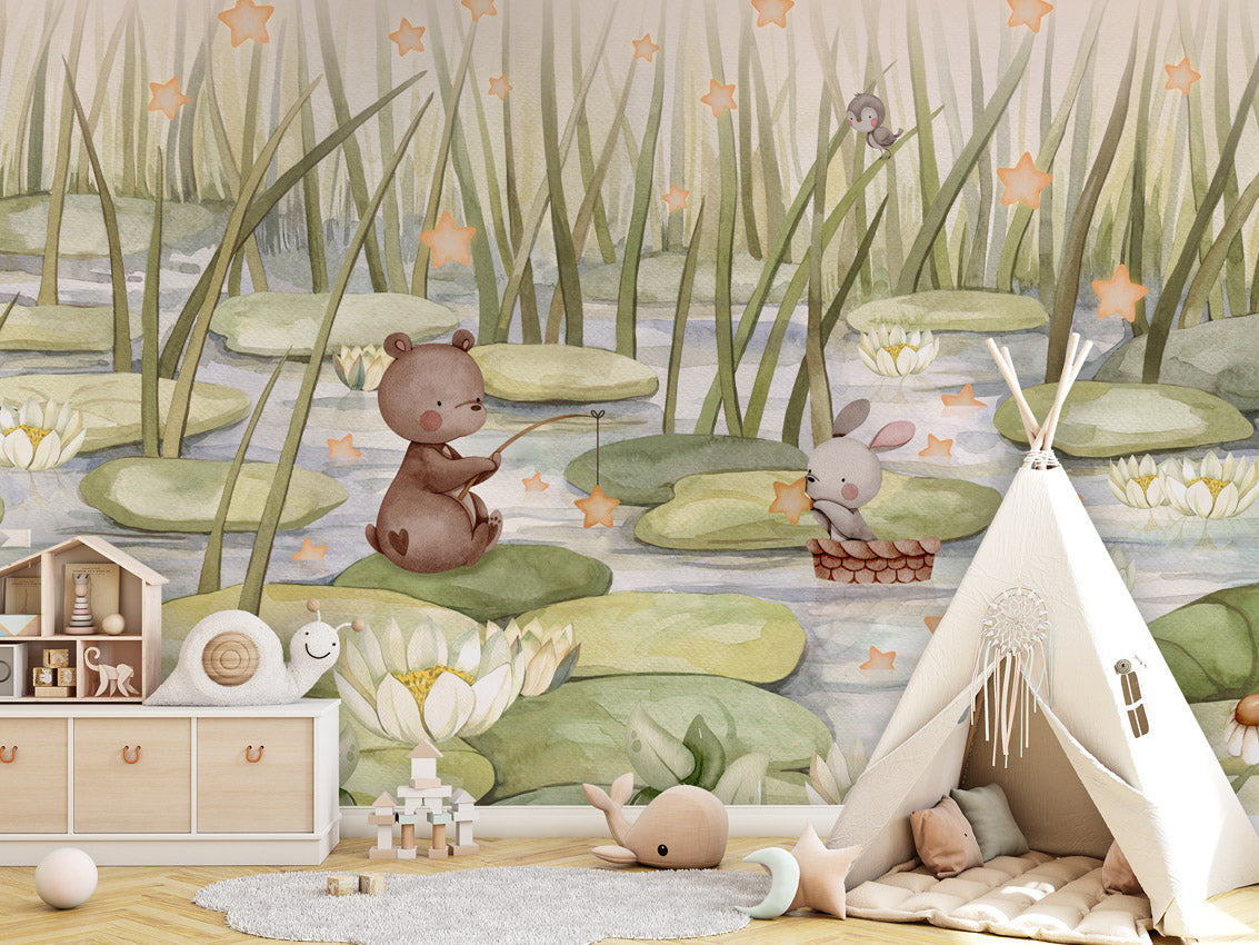 Starry Pond, letër murale në ambient – Tipi