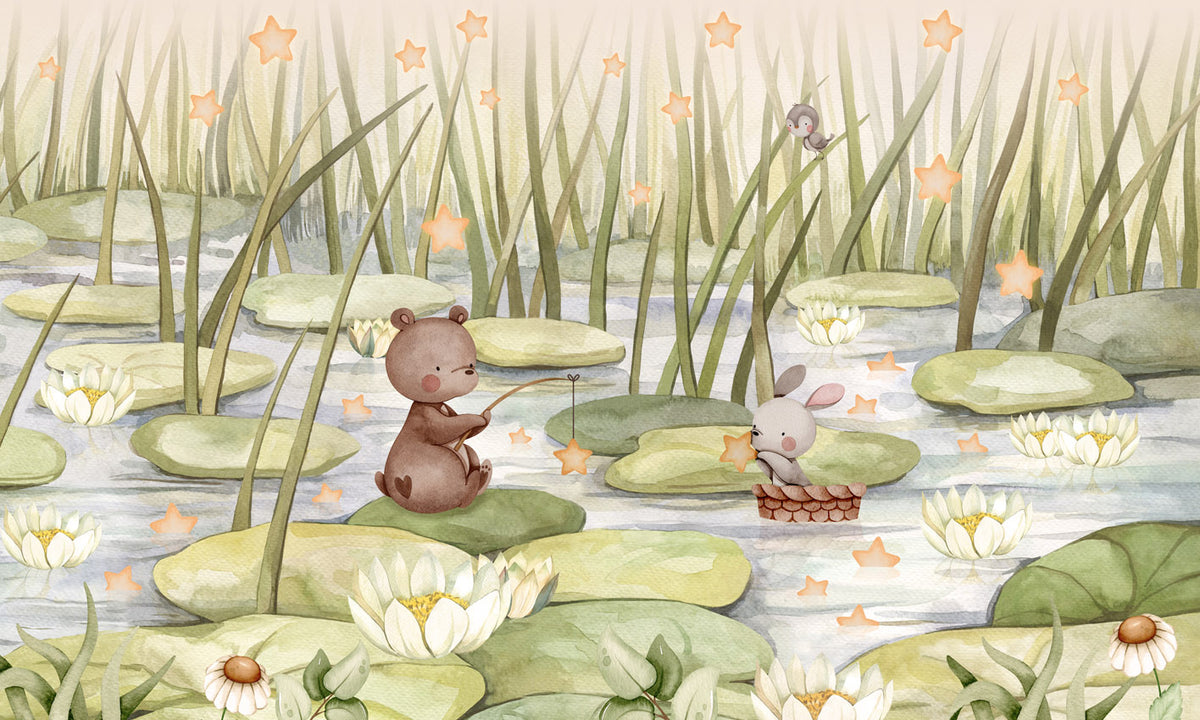 Starry Pond, letër murale – dizajni i plotë për personalizim
