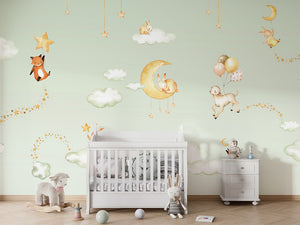 Sweet Dreams – Green, letër murale në ambient – Crib 2