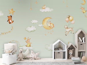 Sweet Dreams – Green, letër murale në ambient – House cabinets