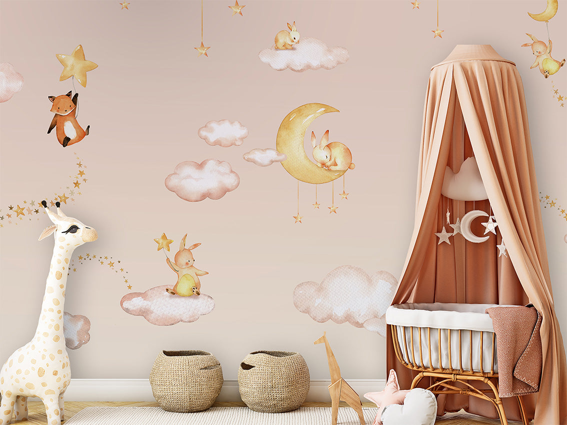 Sweet Dreams – Pink, letër murale në ambient – Crib 1