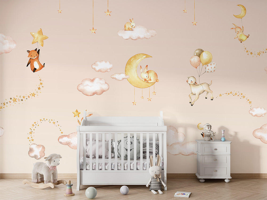 Sweet Dreams – Pink, letër murale në ambient – Crib 2