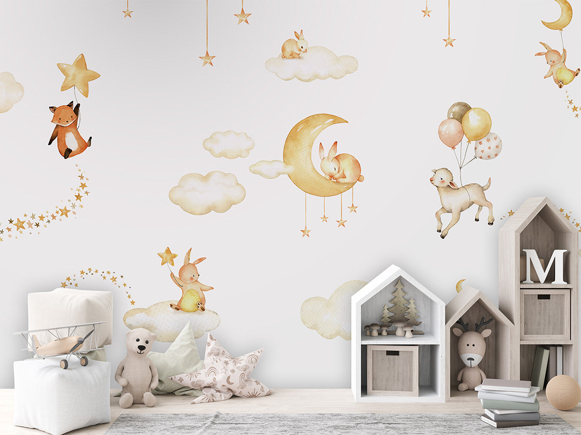 Sweet Dreams – White, letër murale në ambient – House cabinets
